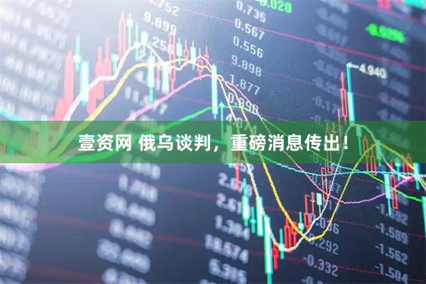 壹资网 俄乌谈判，重磅消息传出！